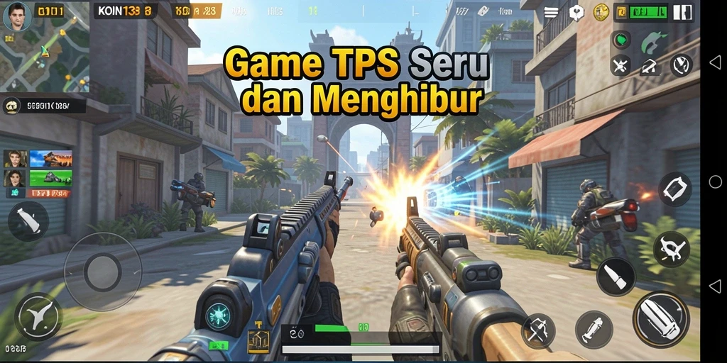 Tampilan gameplay TPS KOIN138 yang seru dan mendebarkan.