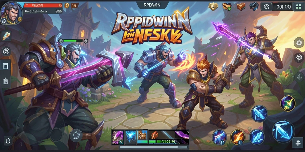 Gameplay seru dalam pertarungan tim di RPIDWIN.