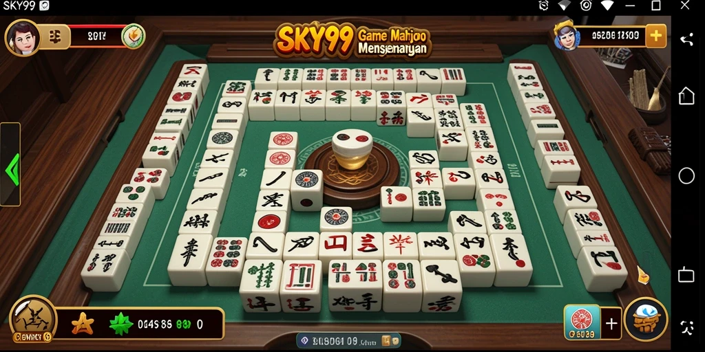 Menampilkan gameplay Mahjong yang menantang dan seru di SKY99.